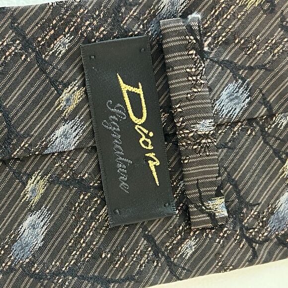 Lot Of Two Christian Dior Men's Ties Polka Dots All Silk - Picture 9 of 13